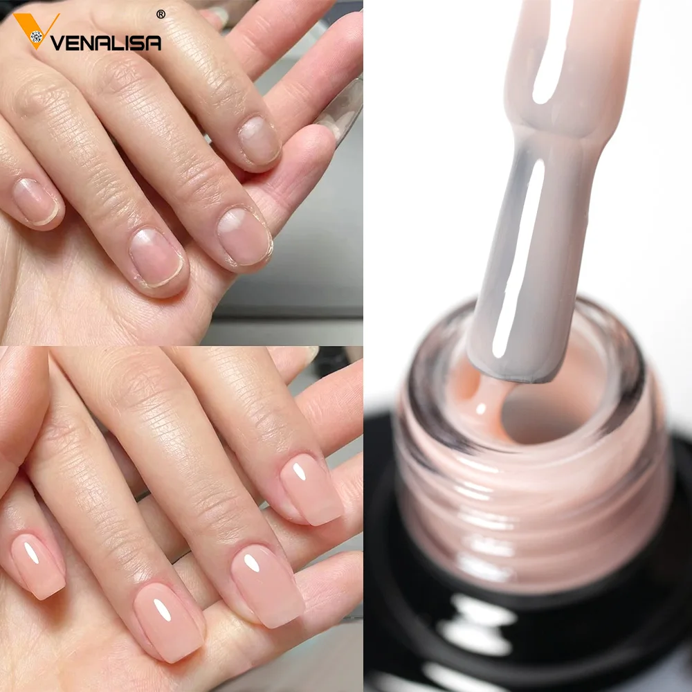 Venalisa Nail Gel Polish Kit HEMA TPO FREE Nude Pink Color Collection Self Leveling Full Coverage Nail Manicure Set 6Pcs Kit