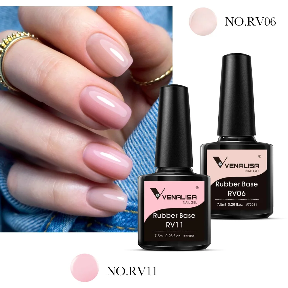 Venalisa Nail Gel Polish Kit HEMA TPO FREE Nude Pink Color Collection Self Leveling Full Coverage Nail Manicure Set 6Pcs Kit