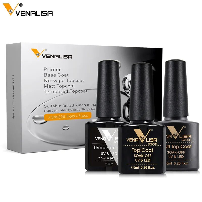 Venalisa Nail Gel Polish Kit HEMA TPO FREE Nude Pink Color Collection Self Leveling Full Coverage Nail Manicure Set 6Pcs Kit