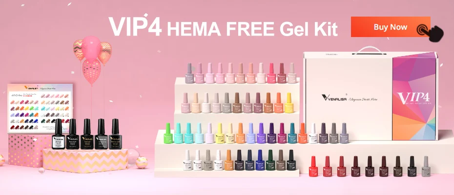 Venalisa Nail Gel Polish Kit HEMA TPO FREE Nude Pink Color Collection Self Leveling Full Coverage Nail Manicure Set 6Pcs Kit