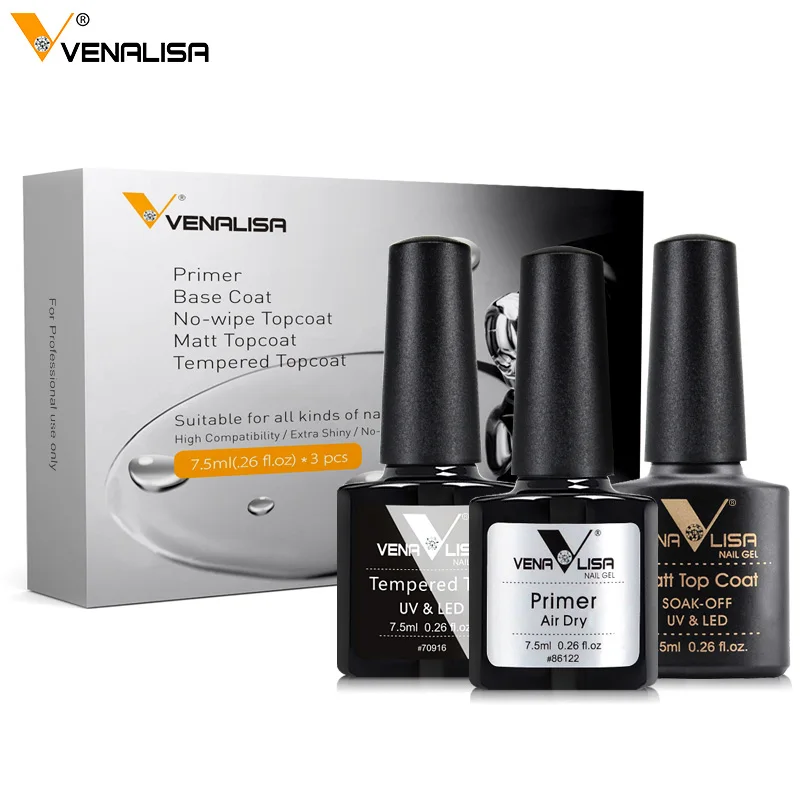 Venalisa Nail Gel Polish Kit HEMA TPO FREE Nude Pink Color Collection Self Leveling Full Coverage Nail Manicure Set 6Pcs Kit