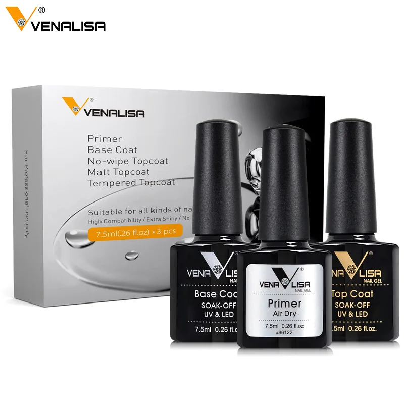 Venalisa Nail Gel Polish Kit HEMA TPO FREE Nude Pink Color Collection Self Leveling Full Coverage Nail Manicure Set 6Pcs Kit