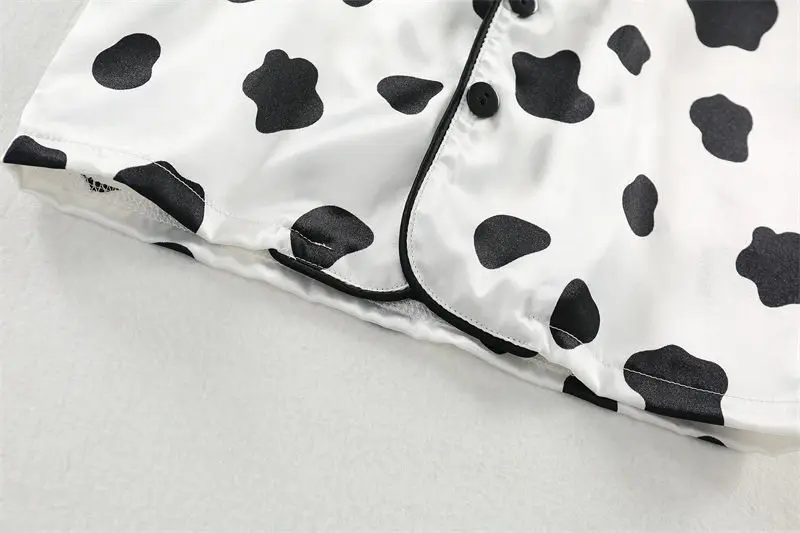 Boys Girls Kids Pajama Sets Cartoon Cow Short Sleeve T-Shirt Tops with Pants Toddler Baby Sleeping Clothes Pijamas Sleepwear