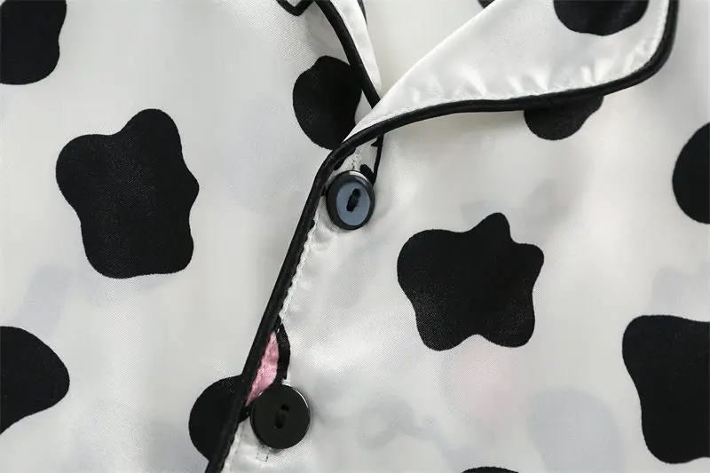 Boys Girls Kids Pajama Sets Cartoon Cow Short Sleeve T-Shirt Tops with Pants Toddler Baby Sleeping Clothes Pijamas Sleepwear