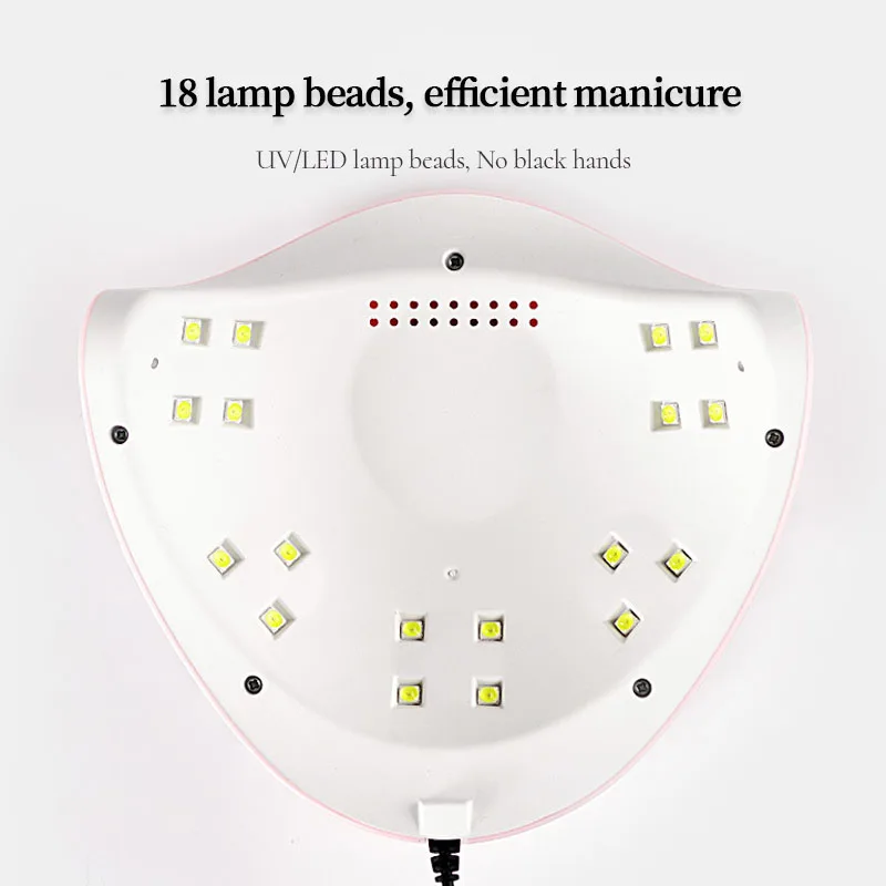 YIKOOLIN Nail Art Set With Professional LED UV Nail Lamp Gel Curing Machine Electric Nail File Drill Nail Sets Kits