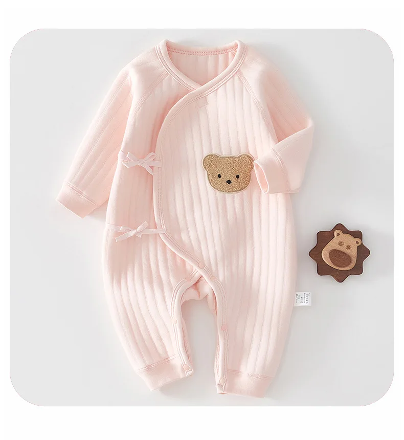 AYNIGIELL Autumn 0-6Months Baby Rompers Newborn Girls/Boys 100%Cotton Clothes of Long Seeve Infant Clothing