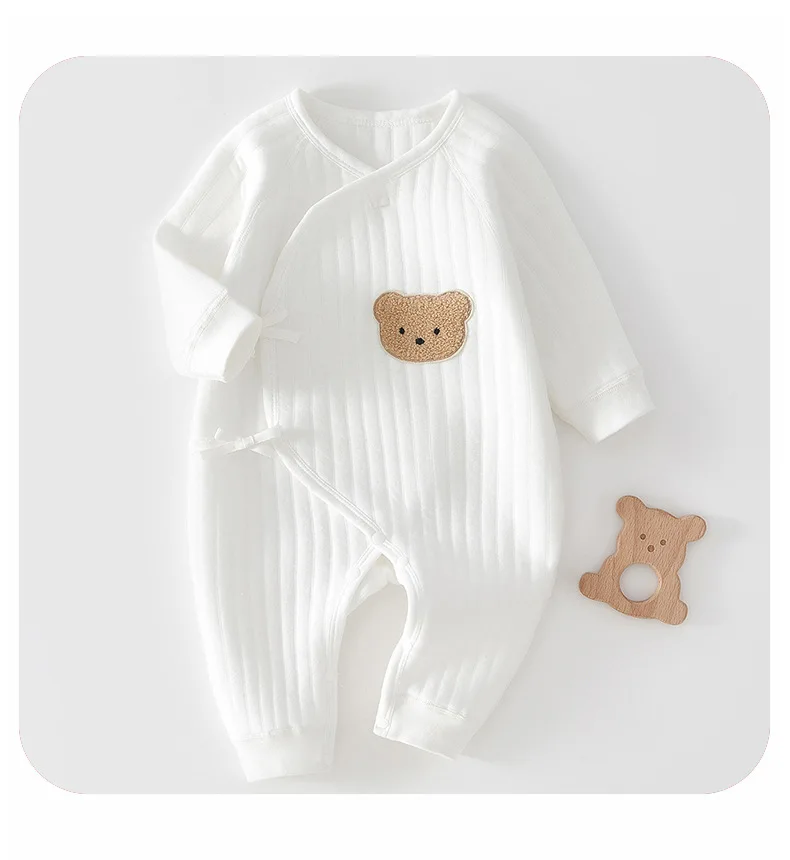 AYNIGIELL Autumn 0-6Months Baby Rompers Newborn Girls/Boys 100%Cotton Clothes of Long Seeve Infant Clothing