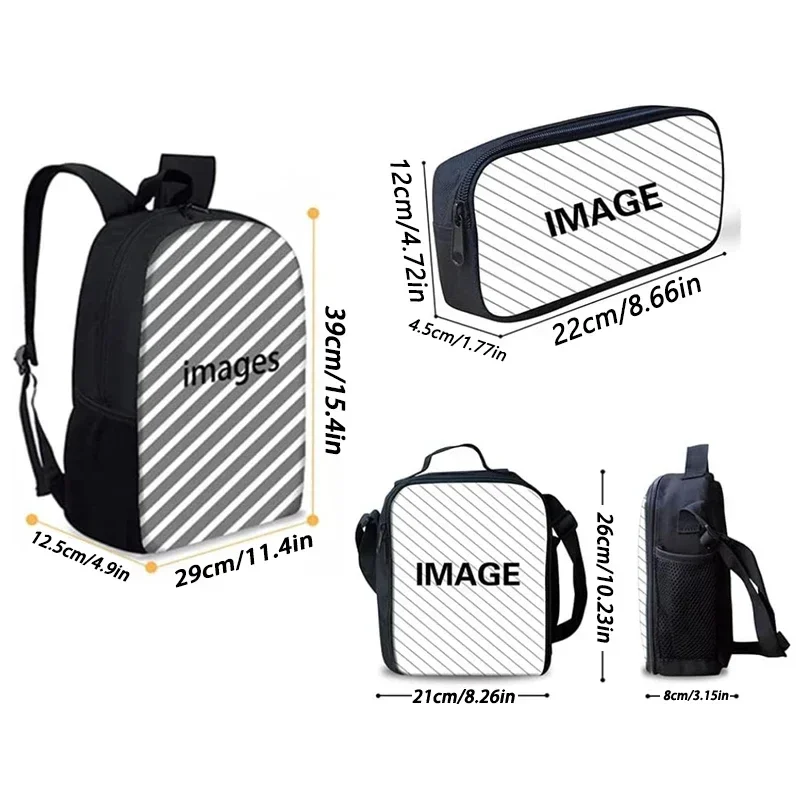 Child School Gartens of BanBans Game Backpack with Lunch Bags ,Pencil Bags ,School Bags for Boys Girls Best Gift