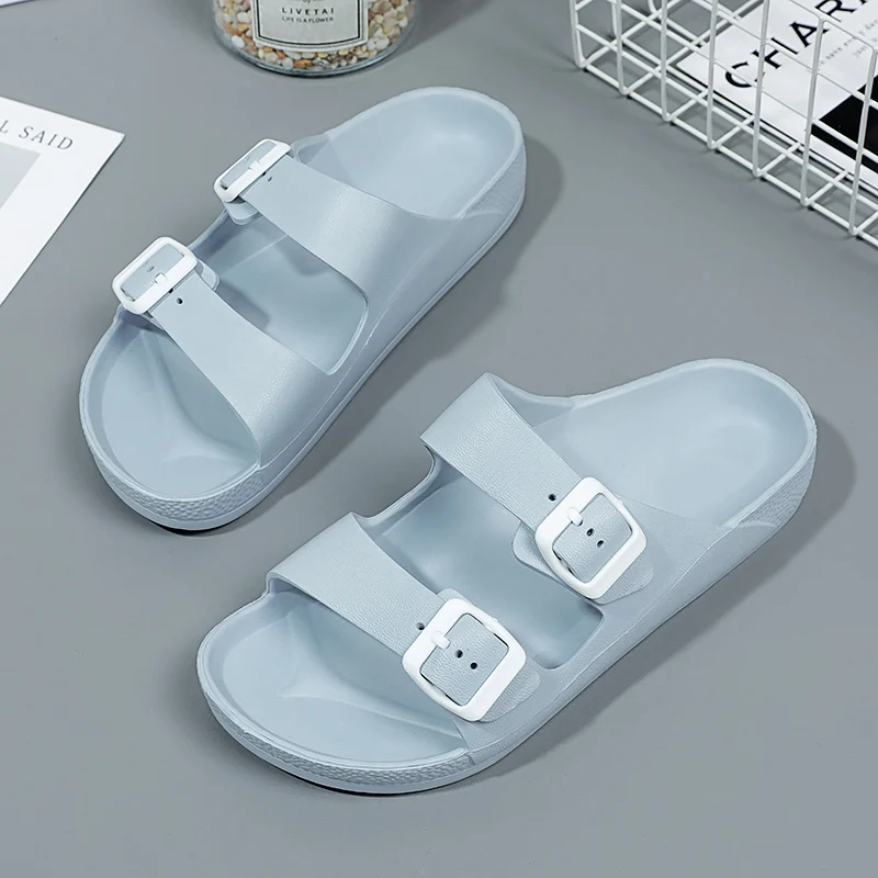 Summer Women Lightweight Rubber Slippers Clogs Garden Shoes Beach Sandals Indoor Home Slides Soft Free shipping Big Size 43 44