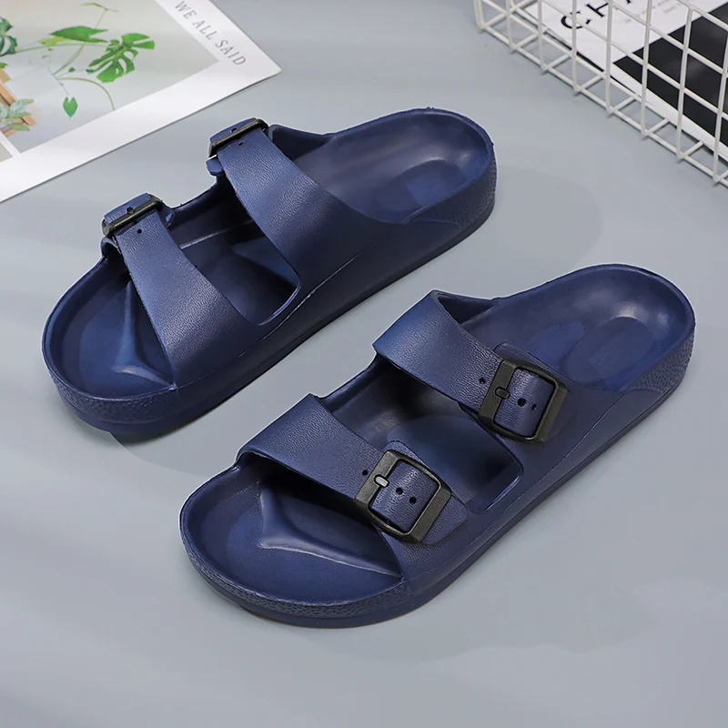 Summer Women Lightweight Rubber Slippers Clogs Garden Shoes Beach Sandals Indoor Home Slides Soft Free shipping Big Size 43 44
