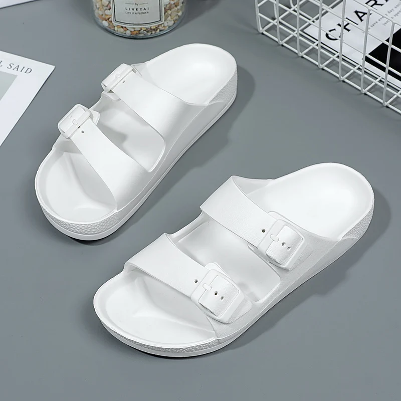 Summer Women Lightweight Rubber Slippers Clogs Garden Shoes Beach Sandals Indoor Home Slides Soft Free shipping Big Size 43 44
