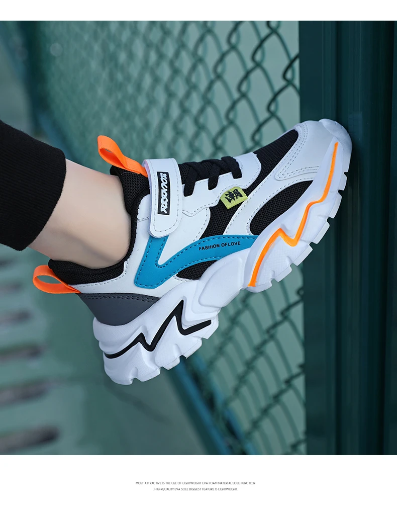 Fashion Children Sneakers Boy Shoes Mesh Kids Shoes School Casual 6 To 12 Years Sports Tennis Sneakers for Boy