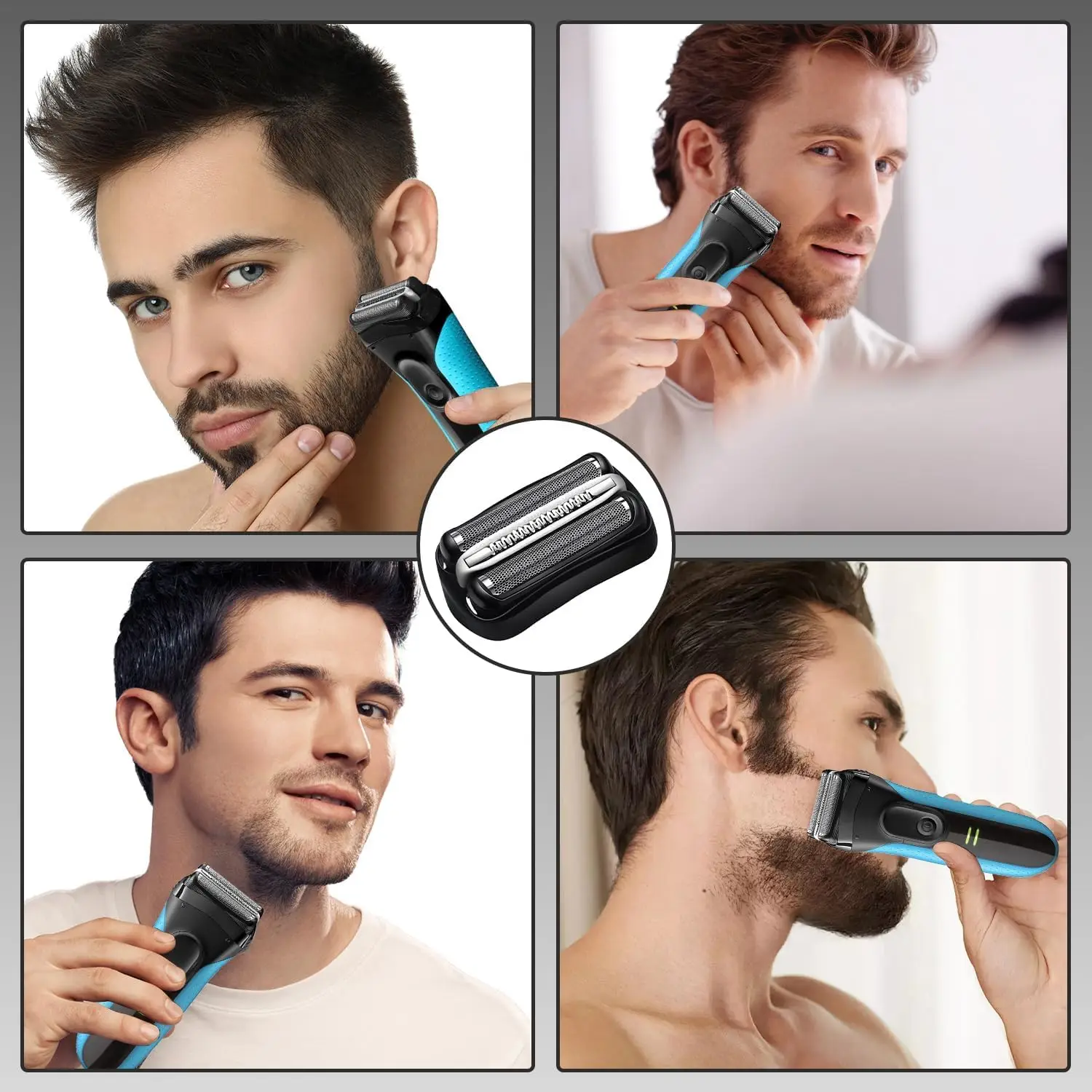 YUKU 32B Shaver Replacement Head for Braun Series 3 3000s 3010s 3020s 3030s 3040s 300s 301s 310s 320s 330s 340s Electric Shaver