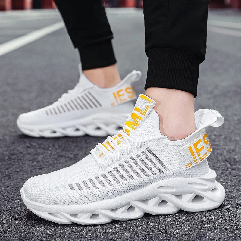 MAEDEF Men Shoes Comfortable Casual Sneakers Breathable Platform Running Shoes Man Mesh Tenis Sport Shoes Waling Tenis Masculino