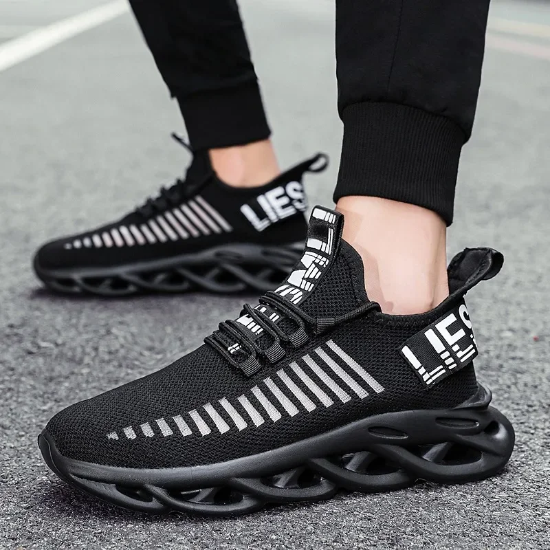 MAEDEF Men Shoes Comfortable Casual Sneakers Breathable Platform Running Shoes Man Mesh Tenis Sport Shoes Waling Tenis Masculino