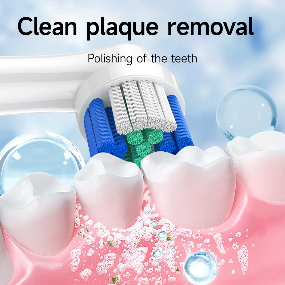 Compatible Branu Oral Electric Toothbrush Head 3709/D12/3756/3757B Replacement D100