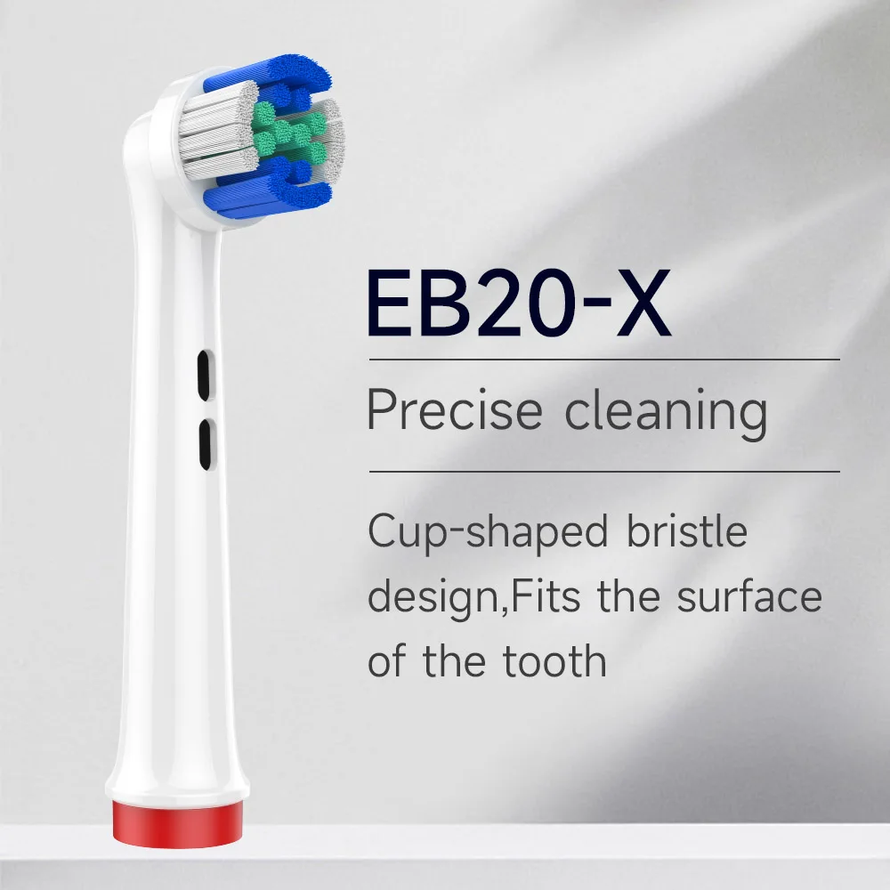 Compatible Branu Oral Electric Toothbrush Head 3709/D12/3756/3757B Replacement D100