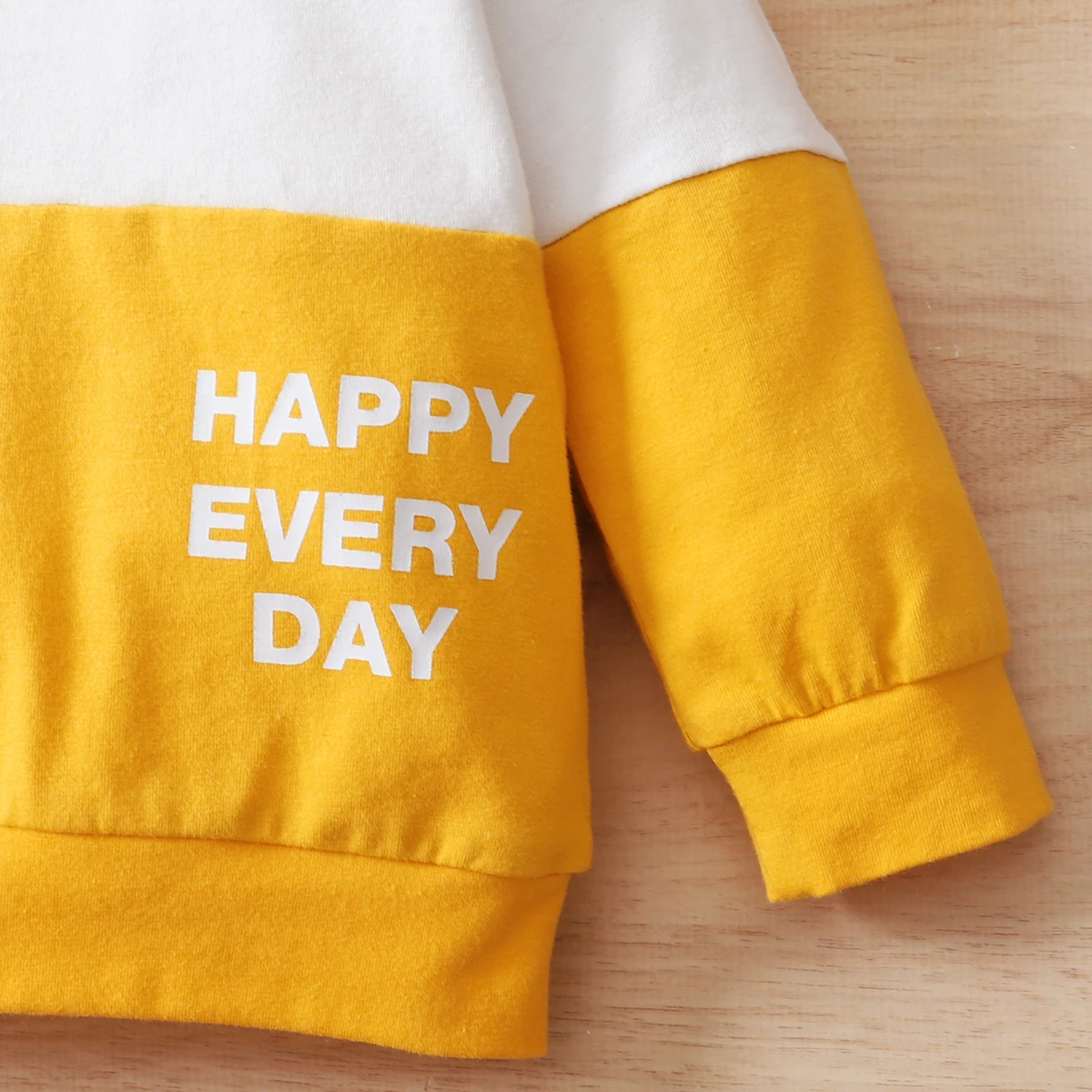 Male Baby Set Round Neck Color Blocked Long Sleeve+Pants 2pcs/Set 0-24 Months Male Baby Autumn Sports Style Set