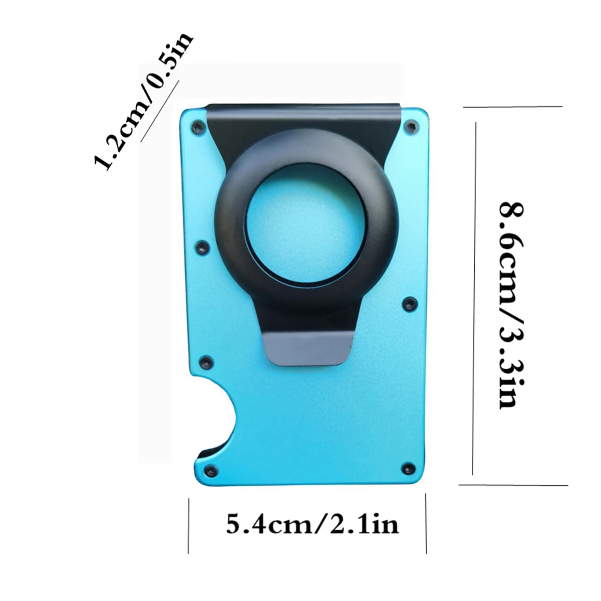 1PC For AirTag Wallet New Metal Men Credit ID Card Holder Case Slim Anti-lost Protective Air Tag Carteira Luxury