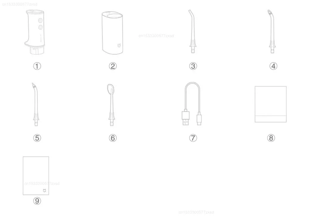 Mijia MEO701/MEO705 Portable Oral Irrigator Dental Teeth Whitening Flosser Tooth Cleaner Waterpulse Water Thread Teeth