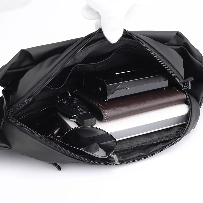 New Outdoor Casual Fashion Waist Bag Men's Shoulder Crossbody Bag Multi-purpose Waterproof Travel Chest Portable and Durable