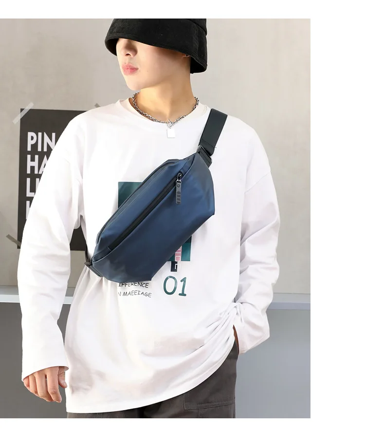New Outdoor Casual Fashion Waist Bag Men's Shoulder Crossbody Bag Multi-purpose Waterproof Travel Chest Portable and Durable