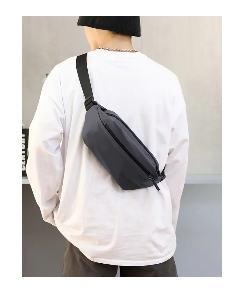 New Outdoor Casual Fashion Waist Bag Men's Shoulder Crossbody Bag Multi-purpose Waterproof Travel Chest Portable and Durable