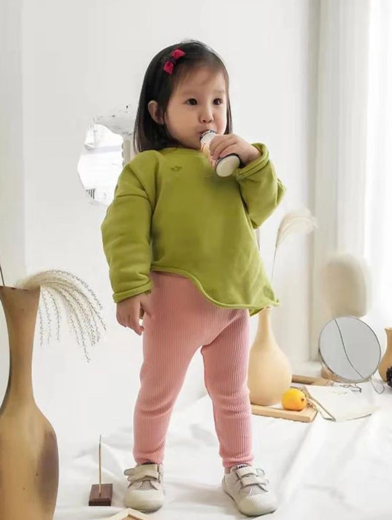 Baby Girls Boys Pants Kids High Waist Cotton Big PP Pant Spring and Autumn Girl Leggings Trousers Children Clothes 0-6 Years