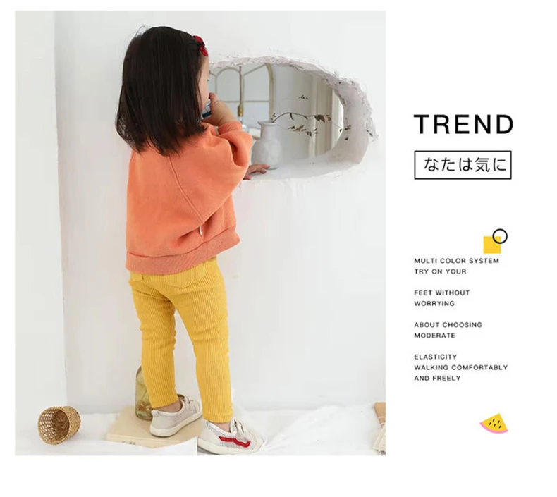 Baby Girls Boys Pants Kids High Waist Cotton Big PP Pant Spring and Autumn Girl Leggings Trousers Children Clothes 0-6 Years