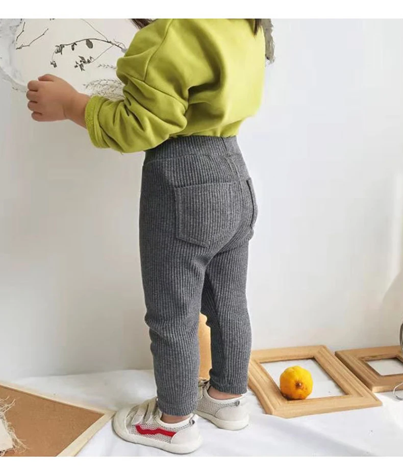 Baby Girls Boys Pants Kids High Waist Cotton Big PP Pant Spring and Autumn Girl Leggings Trousers Children Clothes 0-6 Years