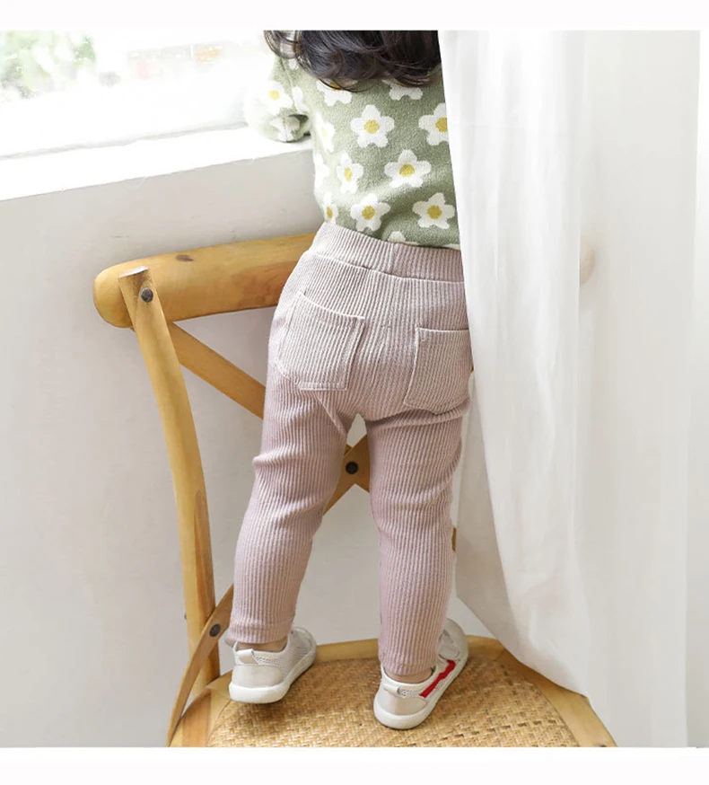 Baby Girls Boys Pants Kids High Waist Cotton Big PP Pant Spring and Autumn Girl Leggings Trousers Children Clothes 0-6 Years