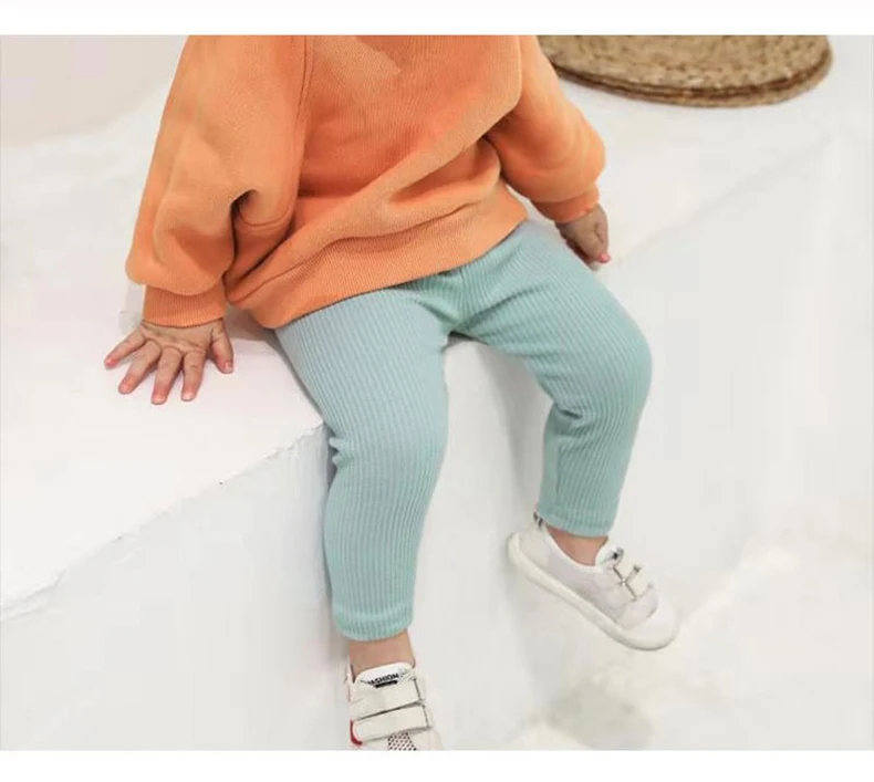 Baby Girls Boys Pants Kids High Waist Cotton Big PP Pant Spring and Autumn Girl Leggings Trousers Children Clothes 0-6 Years