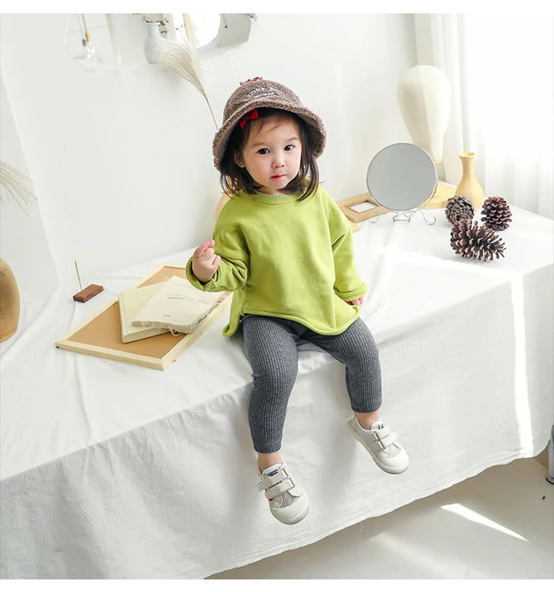 Baby Girls Boys Pants Kids High Waist Cotton Big PP Pant Spring and Autumn Girl Leggings Trousers Children Clothes 0-6 Years