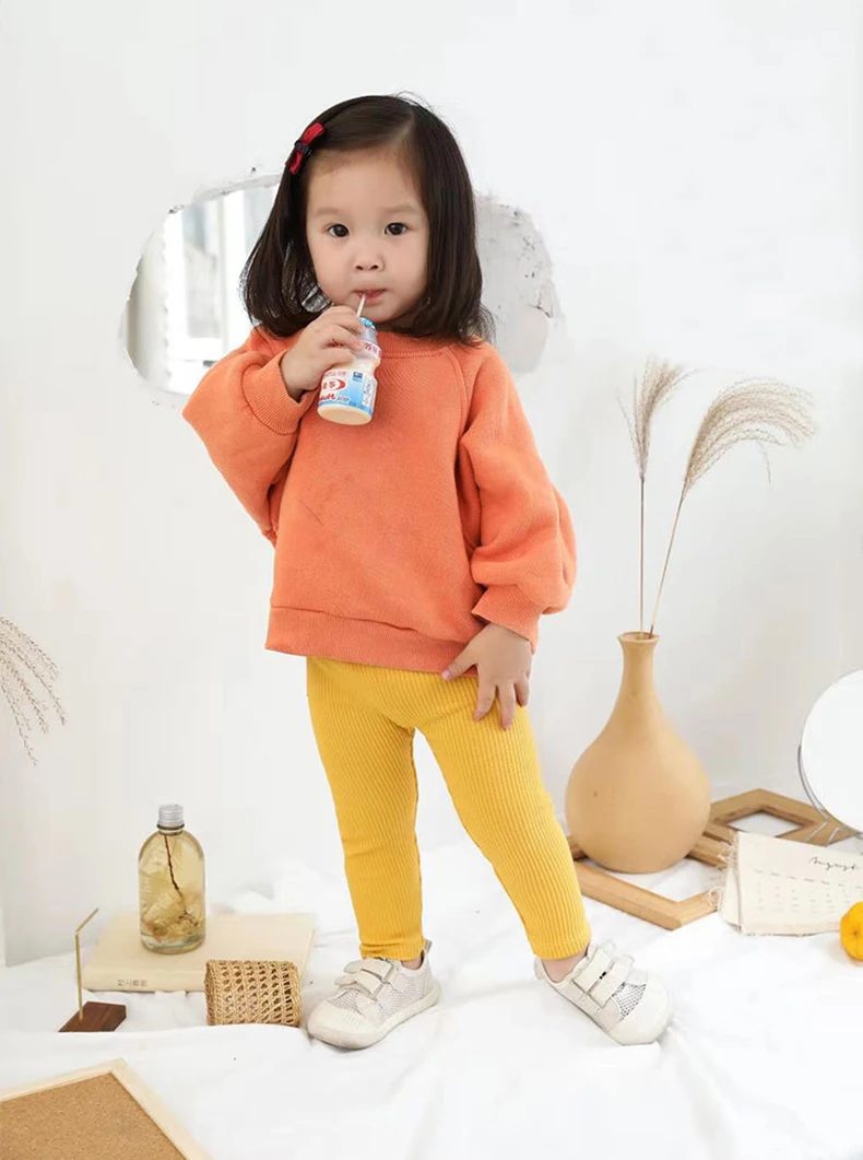 Baby Girls Boys Pants Kids High Waist Cotton Big PP Pant Spring and Autumn Girl Leggings Trousers Children Clothes 0-6 Years