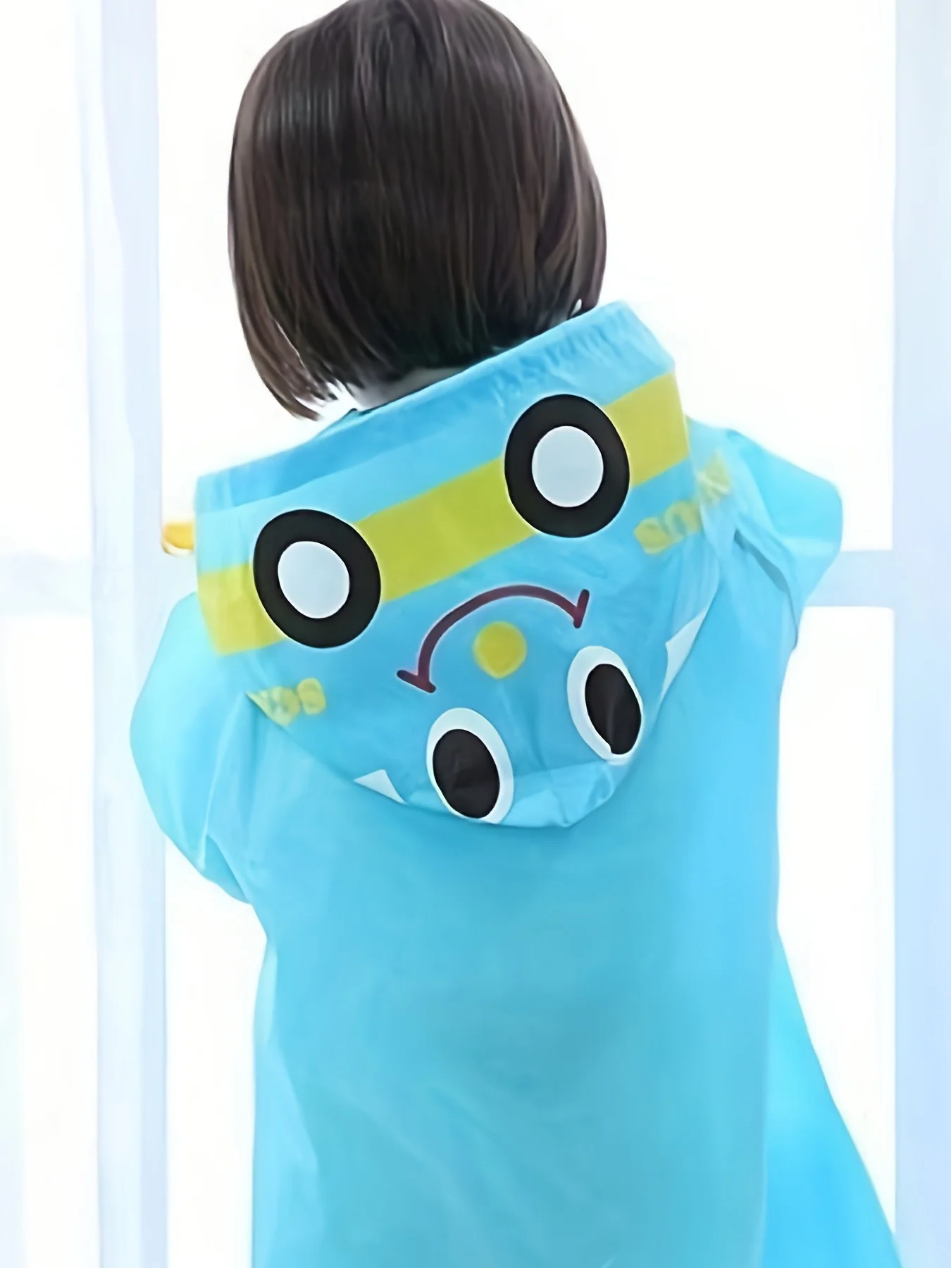 Boys Girls Rain Coat with Pocket Cartoon Animal Raincoat Kids Stylish Waterproof Rain Jacket Toddler Children Rain Poncho