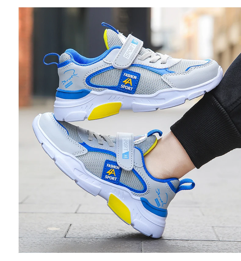 Children's Shoes Boy Sneakers in the Spring and Autumn with Breathable Non-Slip Surface Pupil Cuhk Boy Fashion Shoes