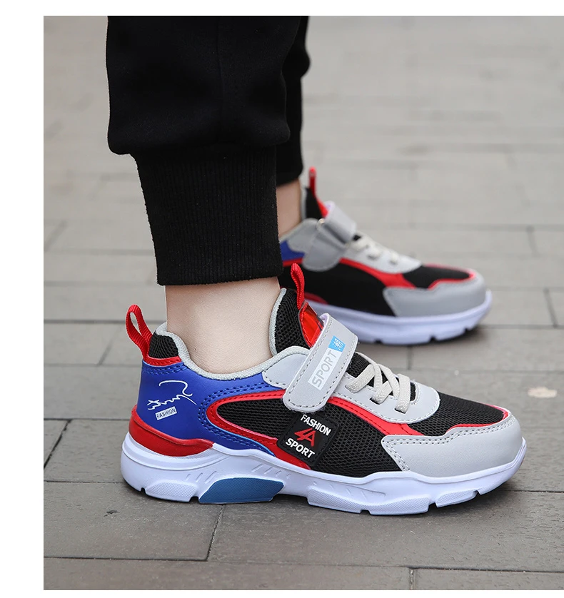Children's Shoes Boy Sneakers in the Spring and Autumn with Breathable Non-Slip Surface Pupil Cuhk Boy Fashion Shoes