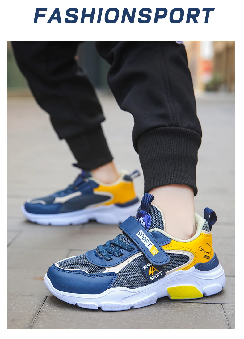 Children's Shoes Boy Sneakers in the Spring and Autumn with Breathable Non-Slip Surface Pupil Cuhk Boy Fashion Shoes