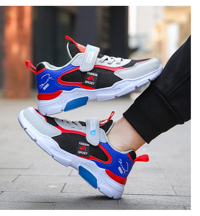 Children's Shoes Boy Sneakers in the Spring and Autumn with Breathable Non-Slip Surface Pupil Cuhk Boy Fashion Shoes