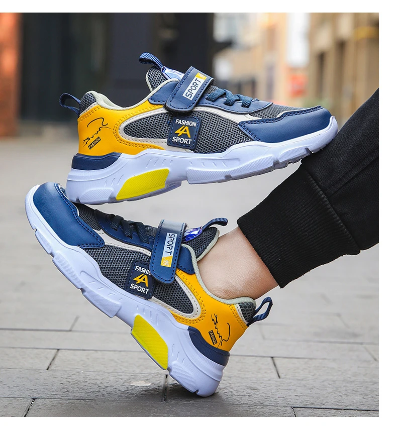 Children's Shoes Boy Sneakers in the Spring and Autumn with Breathable Non-Slip Surface Pupil Cuhk Boy Fashion Shoes