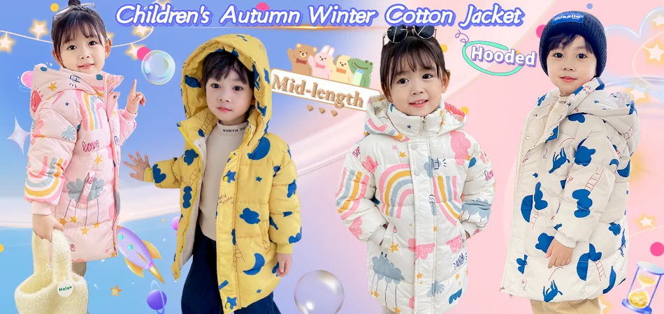 Autumn Winter Children Warm Down Vest Baby Cotton Waistcoat Kids Outerwear Vest Children Clothing Boys Girls Hooded Jackets Coat