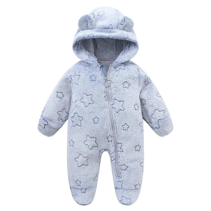 Soft Newborn Baby Clothes Flannel Autumn Winter Baby Boys Girls Jumpsuit Cartoon Newborn Bodysuit Warm Rompers for Babies 0-12M