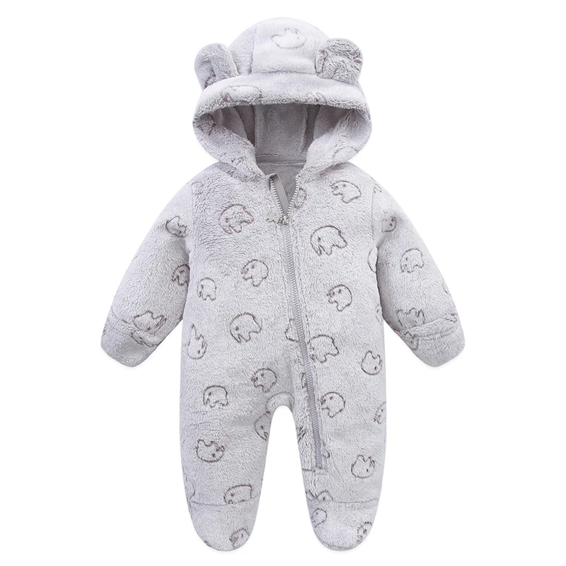 Soft Newborn Baby Clothes Flannel Autumn Winter Baby Boys Girls Jumpsuit Cartoon Newborn Bodysuit Warm Rompers for Babies 0-12M