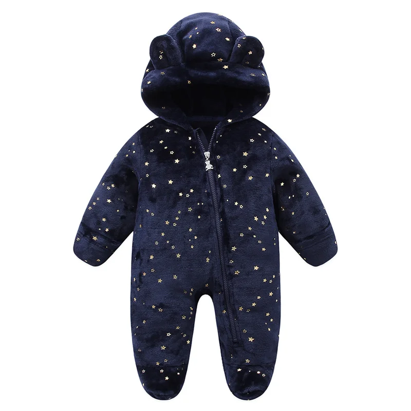 Soft Newborn Baby Clothes Flannel Autumn Winter Baby Boys Girls Jumpsuit Cartoon Newborn Bodysuit Warm Rompers for Babies 0-12M