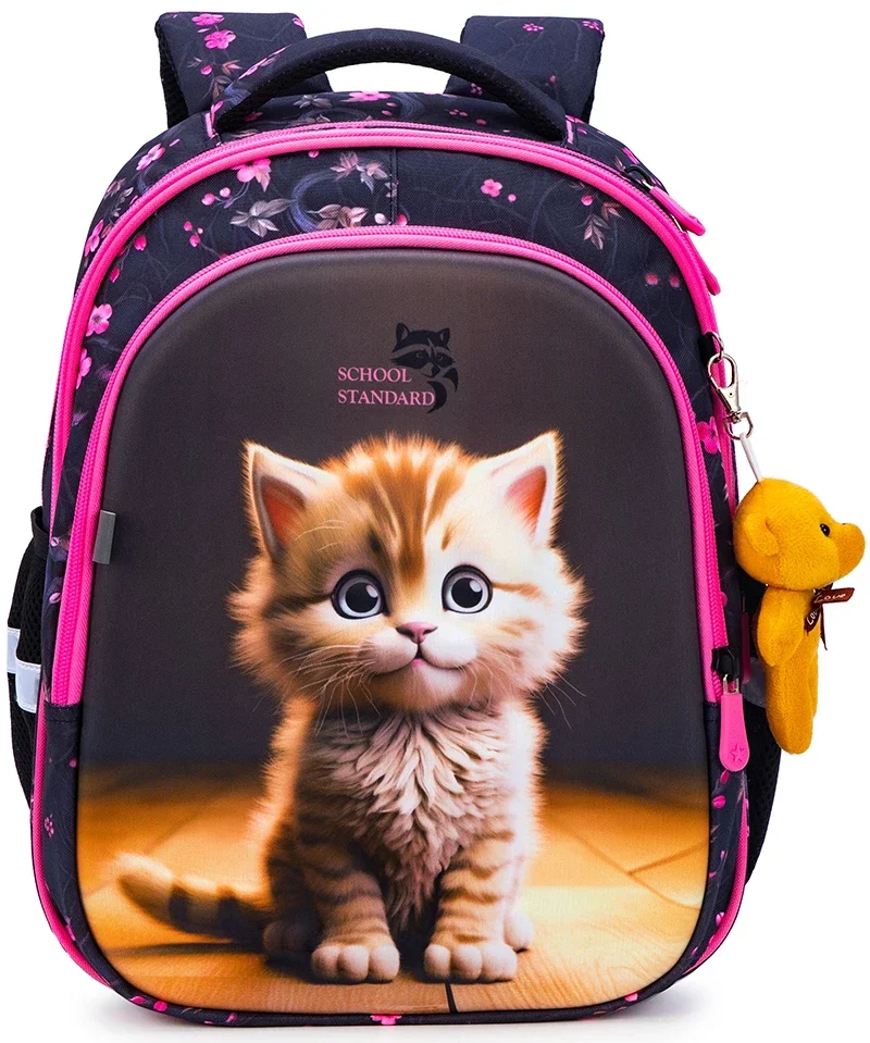 New Cartoon 1-3 Grade School Bags Kids Backpack For Girls 3D Animal Pattern Children Orthopedic Backpack Mochila Infantil