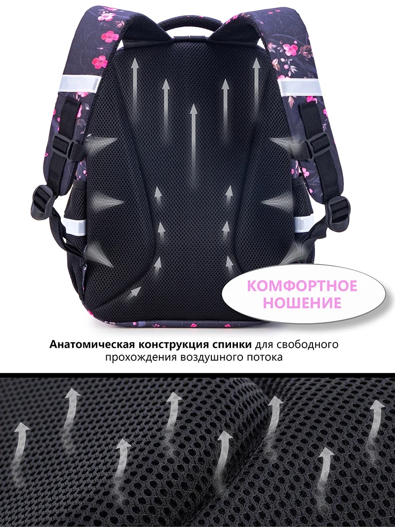 New Cartoon 1-3 Grade School Bags Kids Backpack For Girls 3D Animal Pattern Children Orthopedic Backpack Mochila Infantil