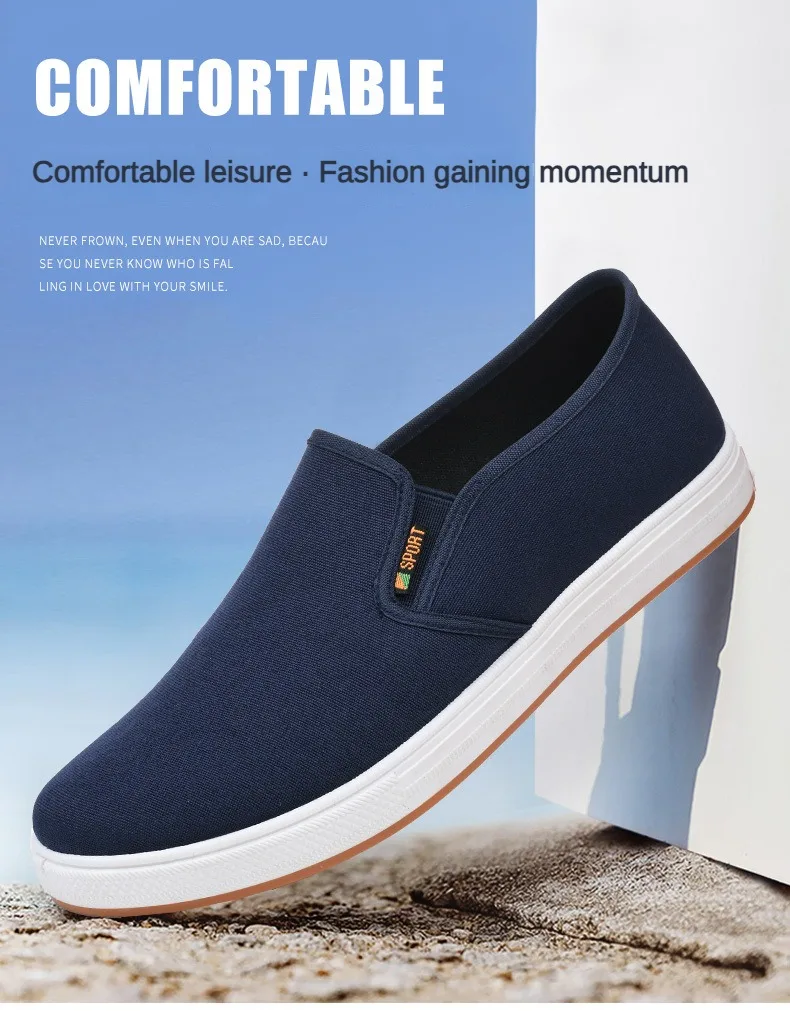 ​Men's Shoes Casual Sneakers Summer Lightweight Canvas Breathable Anti Slip Flat Shoes Affordable Free Shipping