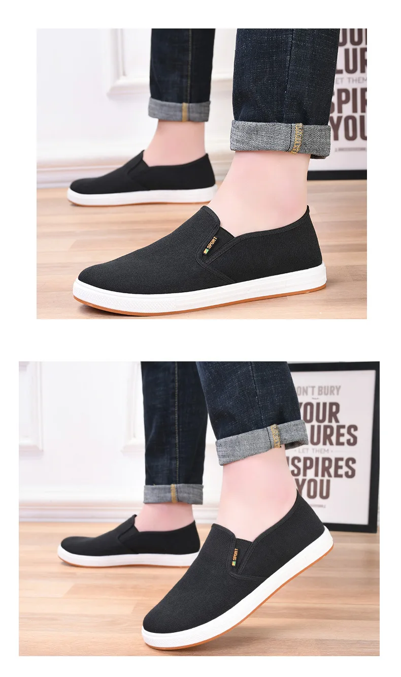 ​Men's Shoes Casual Sneakers Summer Lightweight Canvas Breathable Anti Slip Flat Shoes Affordable Free Shipping