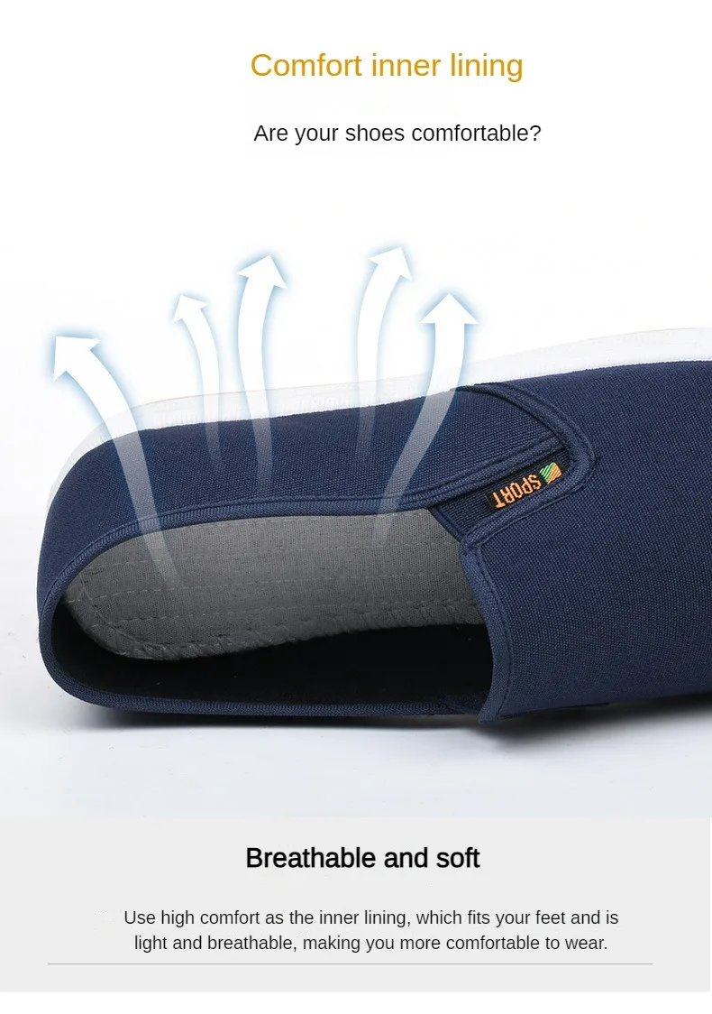 ​Men's Shoes Casual Sneakers Summer Lightweight Canvas Breathable Anti Slip Flat Shoes Affordable Free Shipping
