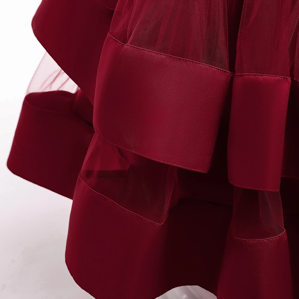Summer Kids Dress For Girls Princess Wedding Prom Gown Bow Elegant Girl Birthday Party Dresses Children Christmas Costumes 3-10Y